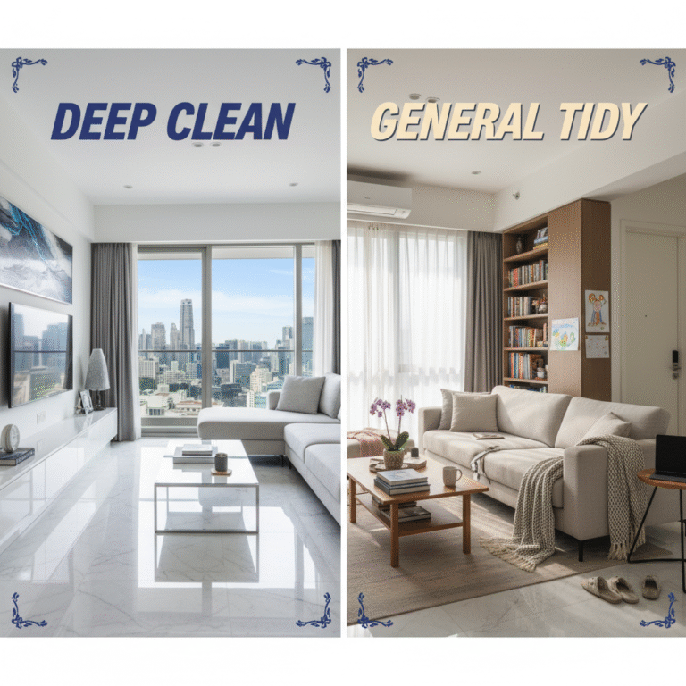 Deep Cleaning vs. General Cleaning: Which Is Right for Your Singapore Home?